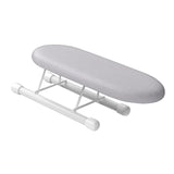 Maxbell Small Folding Ironing Board Ironing Cuffs Neckline for Home Silver