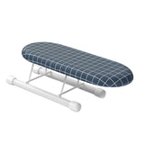 Maxbell Small Folding Ironing Board Ironing Cuffs Neckline for Home Blue