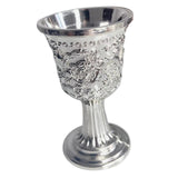 Maxbell European Style Wine Glass Goblet Drink Cup Durable for KTV Party Kitchen silver