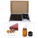 Maxbell Empty Essential Oil Bottles Amber Leakproof for Cosmetic Liquid Plug 3ml