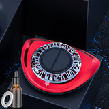 Maxbell Vehicle Solar Fragrance Diffuser for Car Decorations  Red