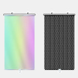 Maxbell Sun Shade Curtain Universal Privacy Drape Blackout for Car Window Cafe 58x125cm Silver
