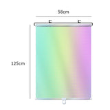 Maxbell Sun Shade Curtain Universal Privacy Drape Blackout for Car Window Cafe 58x125cm Silver