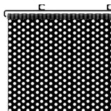 Maxbell Sun Shade Curtain Universal Privacy Drape Blackout for Car Window Cafe 50x125cm Black Dots