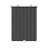 Maxbell Sun Shade Curtain Universal Privacy Drape Blackout for Car Window Cafe 50x125cm Black Dots