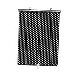 Maxbell Sun Shade Curtain Universal Privacy Drape Blackout for Car Window Cafe 50x125cm Black Dots