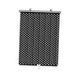 Maxbell Sun Shade Curtain Universal Privacy Drape Blackout for Car Window Cafe 50x125cm Black Dots