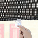 Maxbell Sun Shade Curtain Universal Privacy Drape Blackout for Car Window Cafe 50x125cm Black Dots