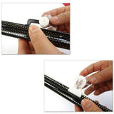 Maxbell Sun Shade Curtain Universal Privacy Drape Blackout for Car Window Cafe 50x125cm Black Dots