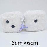 Maxbell 2Pcs Mirror dices Soft Hanging dices Model for Ornament Decoration white