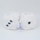 Maxbell 2Pcs Mirror dices Soft Hanging dices Model for Ornament Decoration white
