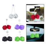 Maxbell 2Pcs Mirror dices Soft Hanging dices Model for Ornament Decoration white