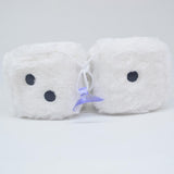 Maxbell 2Pcs Mirror dices Soft Hanging dices Model for Ornament Decoration white