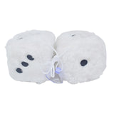 Maxbell 2Pcs Mirror dices Soft Hanging dices Model for Ornament Decoration white