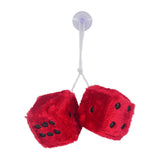 Maxbell 2Pcs Mirror dices Soft Hanging dices Model for Ornament Decoration red