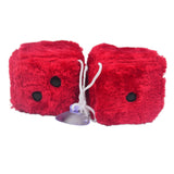 Maxbell 2Pcs Mirror dices Soft Hanging dices Model for Ornament Decoration red