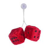 Maxbell 2Pcs Mirror dices Soft Hanging dices Model for Ornament Decoration red