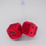 Maxbell 2Pcs Mirror dices Soft Hanging dices Model for Ornament Decoration red