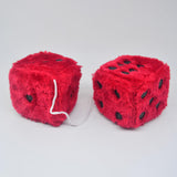 Maxbell 2Pcs Mirror dices Soft Hanging dices Model for Ornament Decoration red