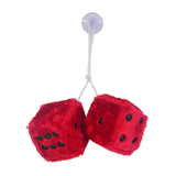 Maxbell 2Pcs Mirror dices Soft Hanging dices Model for Ornament Decoration red