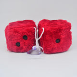 Maxbell 2Pcs Mirror dices Soft Hanging dices Model for Ornament Decoration red
