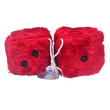Maxbell 2Pcs Mirror dices Soft Hanging dices Model for Ornament Decoration red