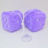 Maxbell 2Pcs Mirror dices Soft Hanging dices Model for Ornament Decoration purple