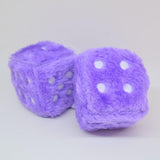 Maxbell 2Pcs Mirror dices Soft Hanging dices Model for Ornament Decoration purple
