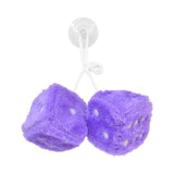 Maxbell 2Pcs Mirror dices Soft Hanging dices Model for Ornament Decoration purple