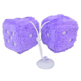 Maxbell 2Pcs Mirror dices Soft Hanging dices Model for Ornament Decoration purple