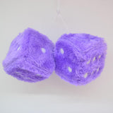 Maxbell 2Pcs Mirror dices Soft Hanging dices Model for Ornament Decoration purple