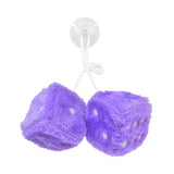 Maxbell 2Pcs Mirror dices Soft Hanging dices Model for Ornament Decoration purple