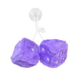 Maxbell 2Pcs Mirror dices Soft Hanging dices Model for Ornament Decoration purple