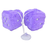 Maxbell 2Pcs Mirror dices Soft Hanging dices Model for Ornament Decoration purple