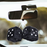 Maxbell 2Pcs Mirror dices Soft Hanging dices Model for Ornament Decoration black