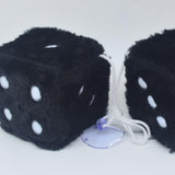 Maxbell 2Pcs Mirror dices Soft Hanging dices Model for Ornament Decoration black