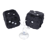 Maxbell 2Pcs Mirror dices Soft Hanging dices Model for Ornament Decoration black