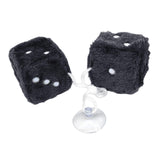 Maxbell 2Pcs Mirror dices Soft Hanging dices Model for Ornament Decoration black