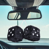 Maxbell 2Pcs Mirror dices Soft Hanging dices Model for Ornament Decoration black