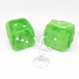 Maxbell 2Pcs Mirror dices Soft Hanging dices Model for Ornament Decoration green