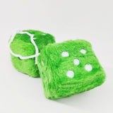 Maxbell 2Pcs Mirror dices Soft Hanging dices Model for Ornament Decoration green