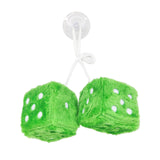 Maxbell 2Pcs Mirror dices Soft Hanging dices Model for Ornament Decoration green