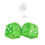 Maxbell 2Pcs Mirror dices Soft Hanging dices Model for Ornament Decoration green