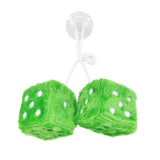 Maxbell 2Pcs Mirror dices Soft Hanging dices Model for Ornament Decoration green