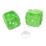 Maxbell 2Pcs Mirror dices Soft Hanging dices Model for Ornament Decoration green