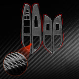Maxbell 4Pcs Car window Switch Frame Cover for g37 07-13