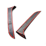 Maxbell 2Pcs Rear Window Side Spoiler Splitter Trim for 2007-2016