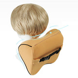 Maxbell Ergonomic Car Seat Headrest Neck Rest Cushion Memory Foam for Driving Beige