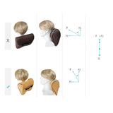Maxbell Ergonomic Car Seat Headrest Neck Rest Cushion Memory Foam for Driving Beige