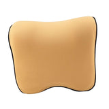 Maxbell Ergonomic Car Seat Headrest Neck Rest Cushion Memory Foam for Driving Beige